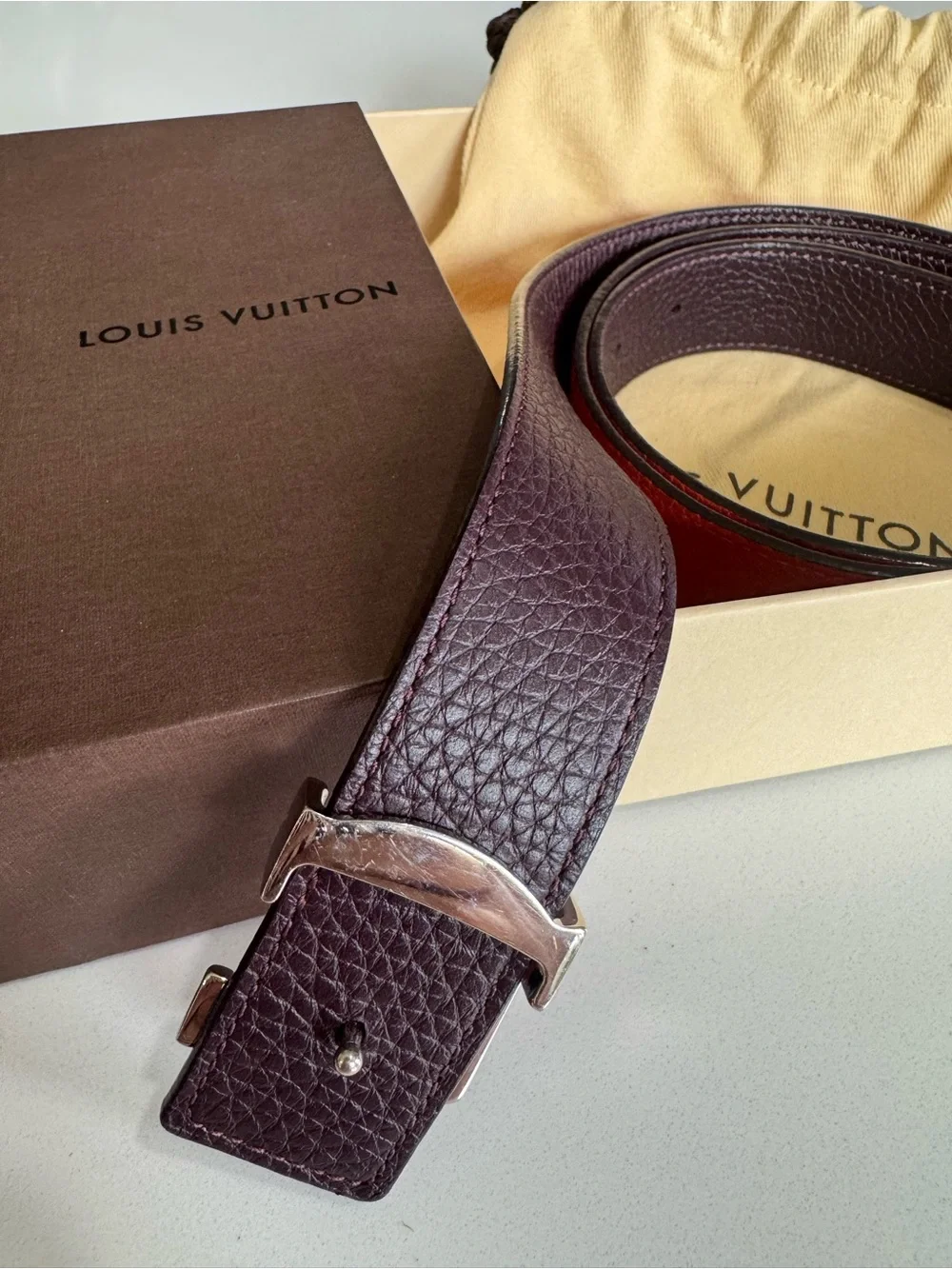 Louis Vuitton reversible leather